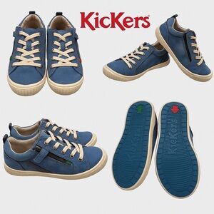 Kids items 5/$25 Kickers Kids Blue Sneakers Size 12 Kids US Durable l